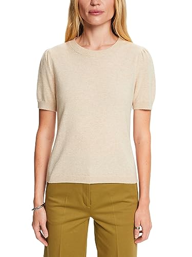 ESPRIT Sweter damski, 299/kremowy beżowy 5, XL