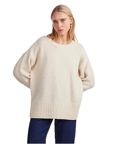 Bestseller A/S Damski sweter Pcnancy Ls Loose O-Neck Knit Noos Bc, brzoza, XS