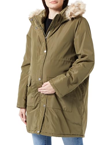 MAMA.LICIOUS Damska kurtka Mlnewmacy Parka Coat A, zielony, L