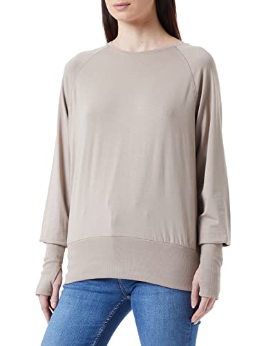 ESPRIT Damska bluza Sus Ls Bk Open, BEŻOWY, XL