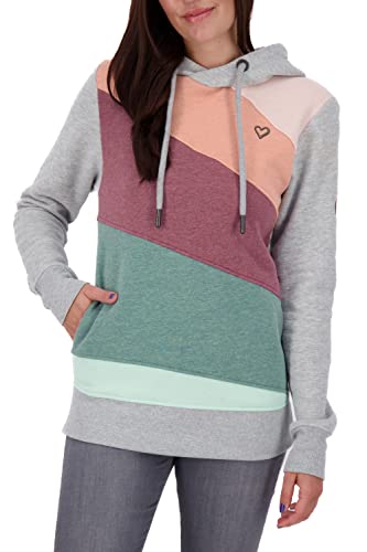 Alife and Kickin LeniAK A bluza damska z kapturem, sweter XS-XXL, cloudy melanż, L, cloudy melange