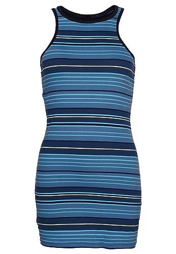 Superdry Vintage Stripe Racer Sukienka damska, Tonalny niebieski pasek, 40