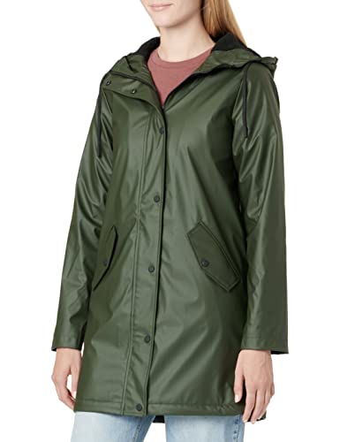 ONLY TALL Women's ONLSALLY Raincoat Tall OTW FN kurtka przeciwdeszczowa, różowa/szczegóły: Black Teddy, M, Rosin/Szczegóły: czarny Teddy, M