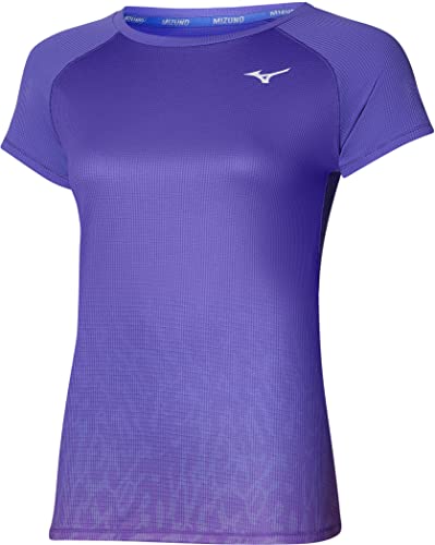 Mizuno Damska koszulka Aero Ss Po prostu fioletowa XS