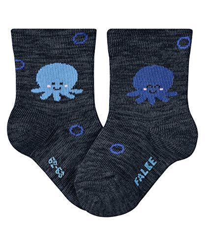 FALKE Unisex Baby Squid B skarpety, niebieski (Marine 6120), 62/68 cm