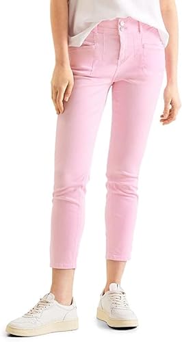 STREET ONE Damskie spodnie jeansowe Slim, Fresh Rose Washed, 25W / 28L