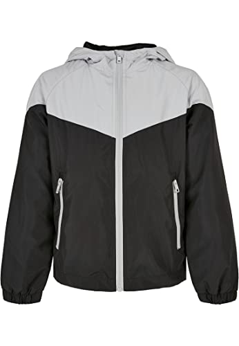 Urban Classics Boy's Boys 2-Tone Tech kurtka Windrunner, asfalt/czarny, 122/128