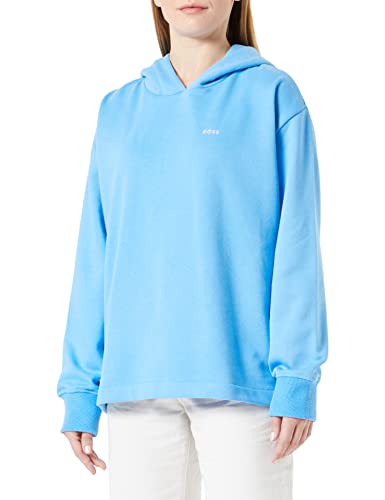BOSS Bluza damska, niebieska (Open Blue), L (DE)