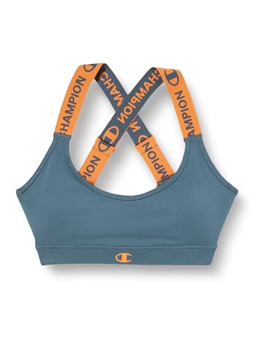 Champion Athletic Sportbras W-Stretch Jersey Removal Cups Biustonosz Sportowy Kobiety, Cynowy szary, XL