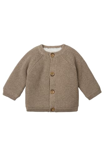 Noppies Niemowlęta kardigan Knit Nevers uniseks, Taupe Melange - P757, 50