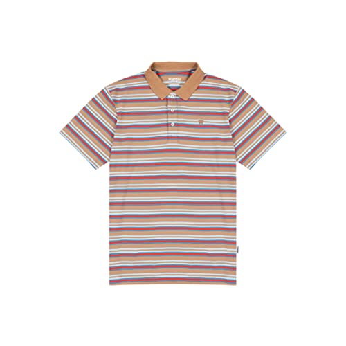 Wrangler Męska koszulka polo, Burro Brown, rozmiar XXL, Burro Brown, XXL