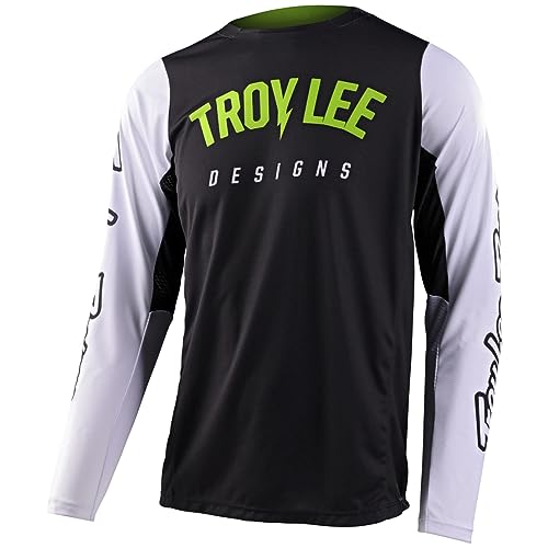 Troy Lee Designs SE Pro Jersey Grid Camo Black/Gray XL, czarny, XL
