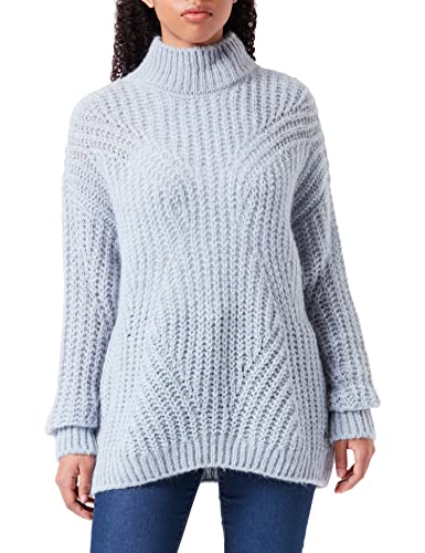 bugatti Damski sweter W9635-52778, jasnoniebieski, standardowy