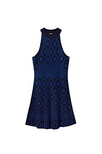 Desigual Sukienka damska Vest_EL Havre, niebieski, XL