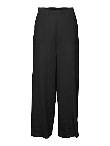 Vero Moda Vmnatali Nia HW Pant Wvn Spodnie Damskie, Czarny, XL