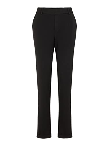 VERO MODA Spodnie damskie, normalna talia, czarny, 46