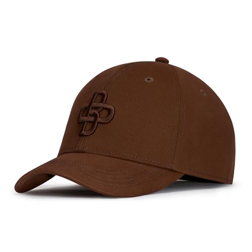 Oblak Męskie czapki z daszkiem Brąz Total Brown Peach Cap Damskie szare regulowane baseball z daszkiem i siatką - Czapka Trucker