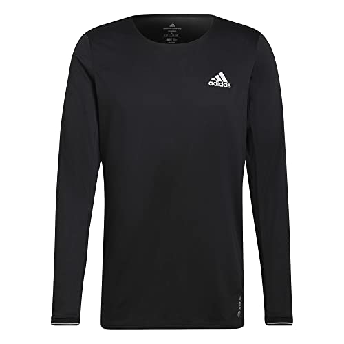 adidas Męska koszulka z długim rękawem Fast Ls, czarny, XL