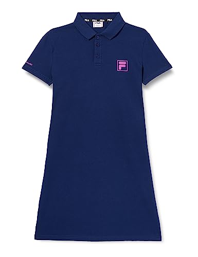 FILA Dziewczęca sukienka polo BURGSINN Medieval Blue, 170/176, Medieval Blue, 170/176 cm