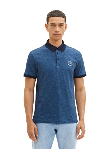 TOM TAILOR Męska koszulka polo, 30527-Vallarta Blue Fine Stripe, 3XL, 30527 - Vallarta Blue Fine Stripe, 3XL