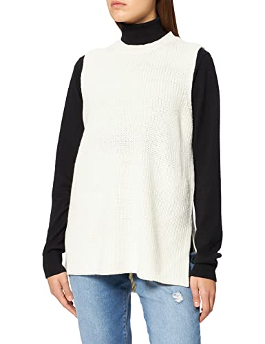 Vero Moda Damska kamizelka Vmlea Sl okrągły dekolt kolor sweter, Brzoza, XS