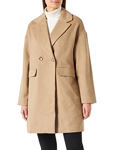bestseller a/s Damski płaszcz VMKENDALL Coat BOOS, Silver Mink/Szczegóły: solidny, L