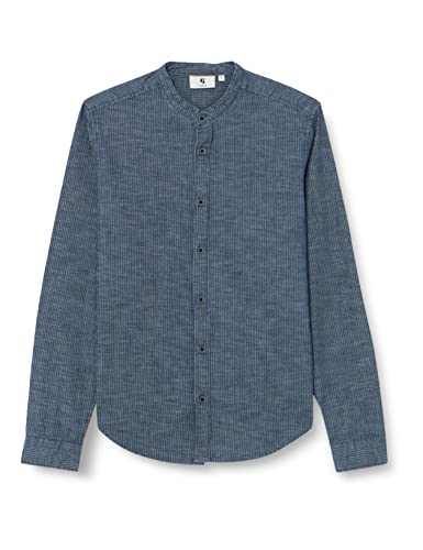 Garcia Męska koszula z długim rękawem, Chambray, 3XL, Chambray, 3XL