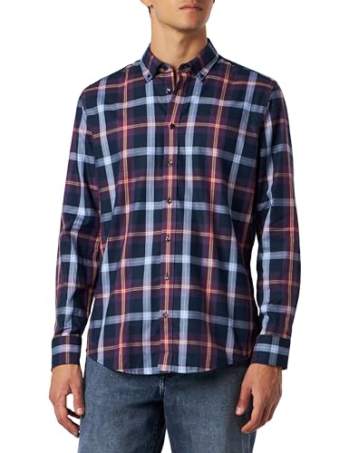 Seidensticker Męska koszula slim fit z długim rękawem, liliowy, 43