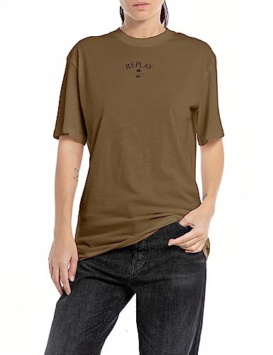 Replay T-shirt damski, 238 Army Green, M