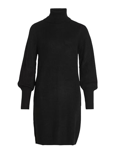 Vila Damska sukienka Vilou L/S z dzianiny, czarny, XL