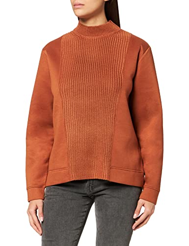 IPEKYOL Damska bluza Crew Neck Knitted Mix, Terracotta, M