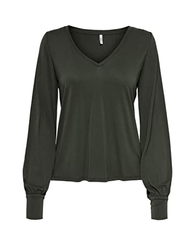 ONLY Women's ONLFREE Life L/S V-Neck TOP JRS koszulka z długim rękawem, różowa, XS, rodzynka, XS