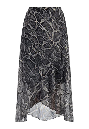 faina spódnica midi damska 19227019, Czarny wąż, L