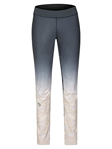 Ziener Damskie spodnie softshellowe NURA, długie spodnie | wiatroszczelne, elastyczne, ombre.beige camo, 44