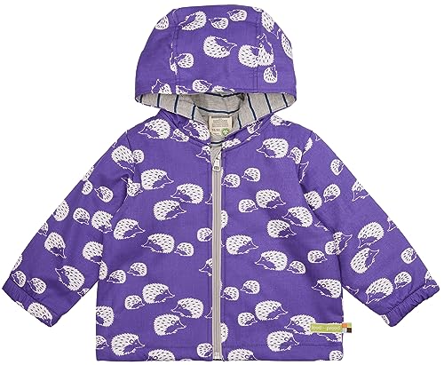 loud + proud Dziewczęca kurtka wodoodporna watowana, certyfikat GOTS Anorak, fioletowa, 62/68, fioletowy, 62/68 cm