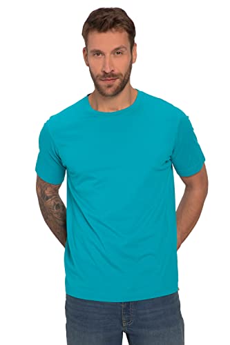JP 1880, Męski t-shirt z okrągłym dekoltem, ciemnoturkusowy, 3XL