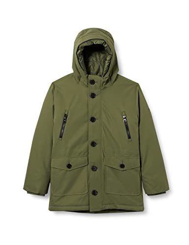 Hackett London Boy's TECH Parka Jacket, IVY, 9 lat