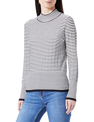 GERRY WEBER Sweter damski, czarny/ecru/biały kółeczko, 38