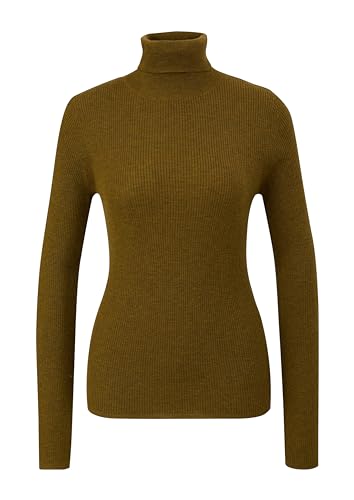 s.Oliver Sales GmbH & Co. KG/s.Oliver Damski sweter z golfem. slim fit golf sweter. slim fit, zielony, M