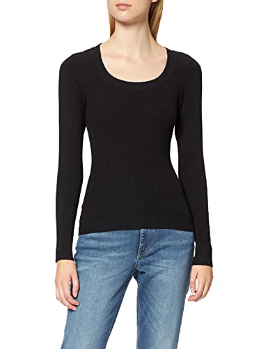 Urban Classics Damska bluza z szerokim dekoltem, czarny, XXL