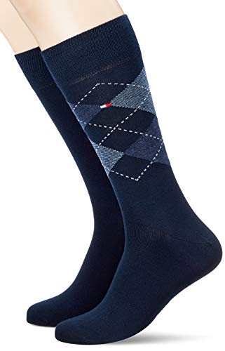 Tommy Hilfiger Skarpety męskie (2 sztuki), Ciemnogranatowy, 43-45 EU