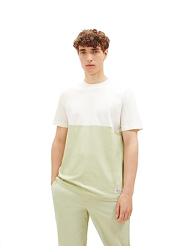 TOM TAILOR Denim T-shirt męski, 32246 - Garden Peat, L