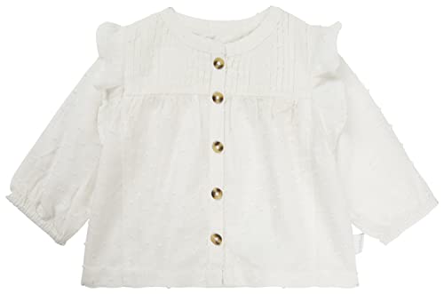 Noppies Baby Dziewczęca bluzka Northfield z długim rękawem, Pristine-N021, 68, Pristine - N021, 68 cm