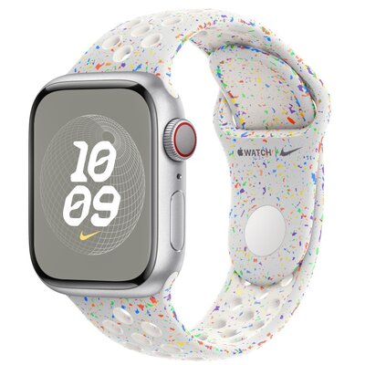 Pasek wymienny Apple 41mm platinový sportovní  Nike - M/L (MUUL3ZM/A)
