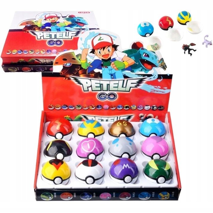 Pokemon Figurki 12 Szt Pokeball I 12 Szt Figurek Zabawka