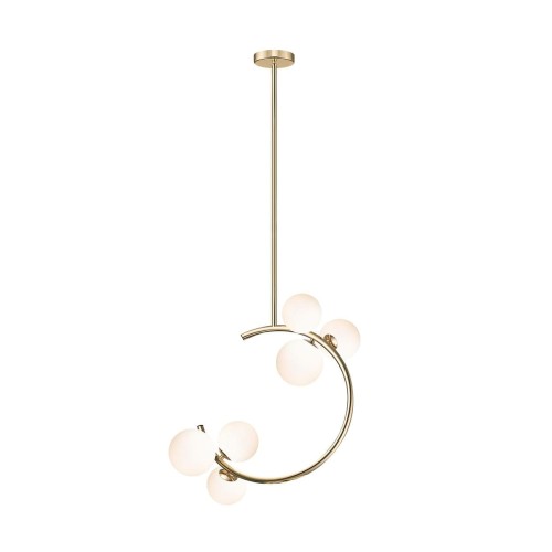 Molecule lampa wisząca 6xG9 złota P0454-06Q-F7AA