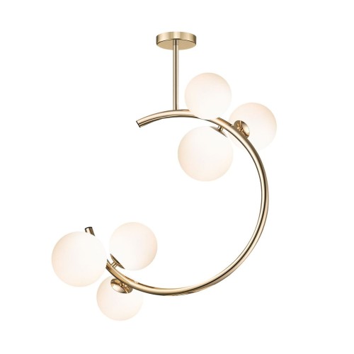 Molecule lampa sufitowa 6xG9 złota C0454-06Q-F7AA