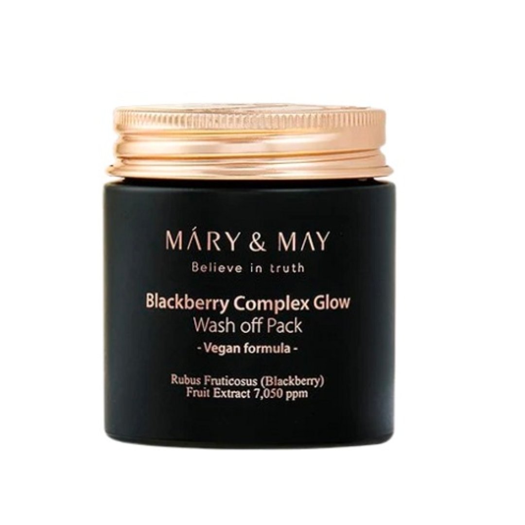 Mary&May, Blackberry Complex Glow Washoff Pack, Maseczka do twarzy, 125g