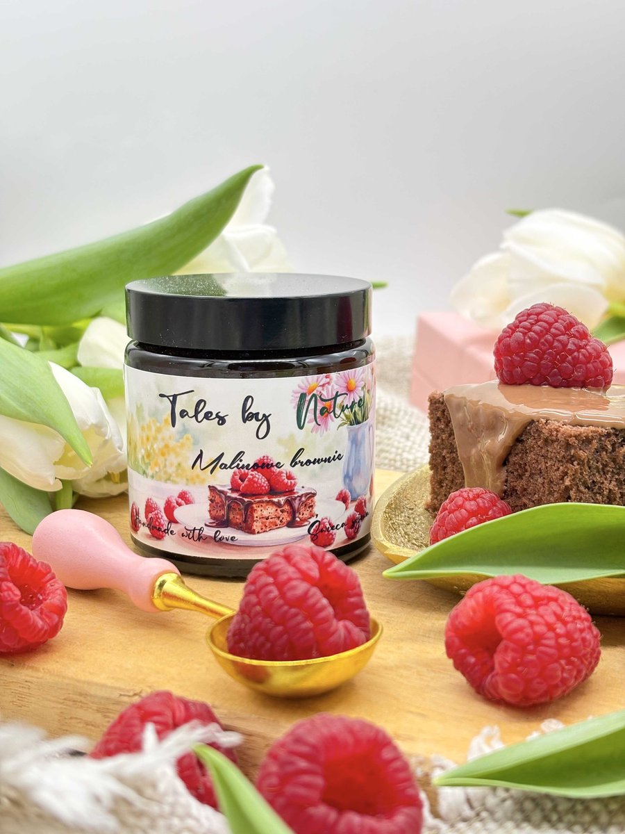 Świeca sojowa Malinowe brownie 120 ml