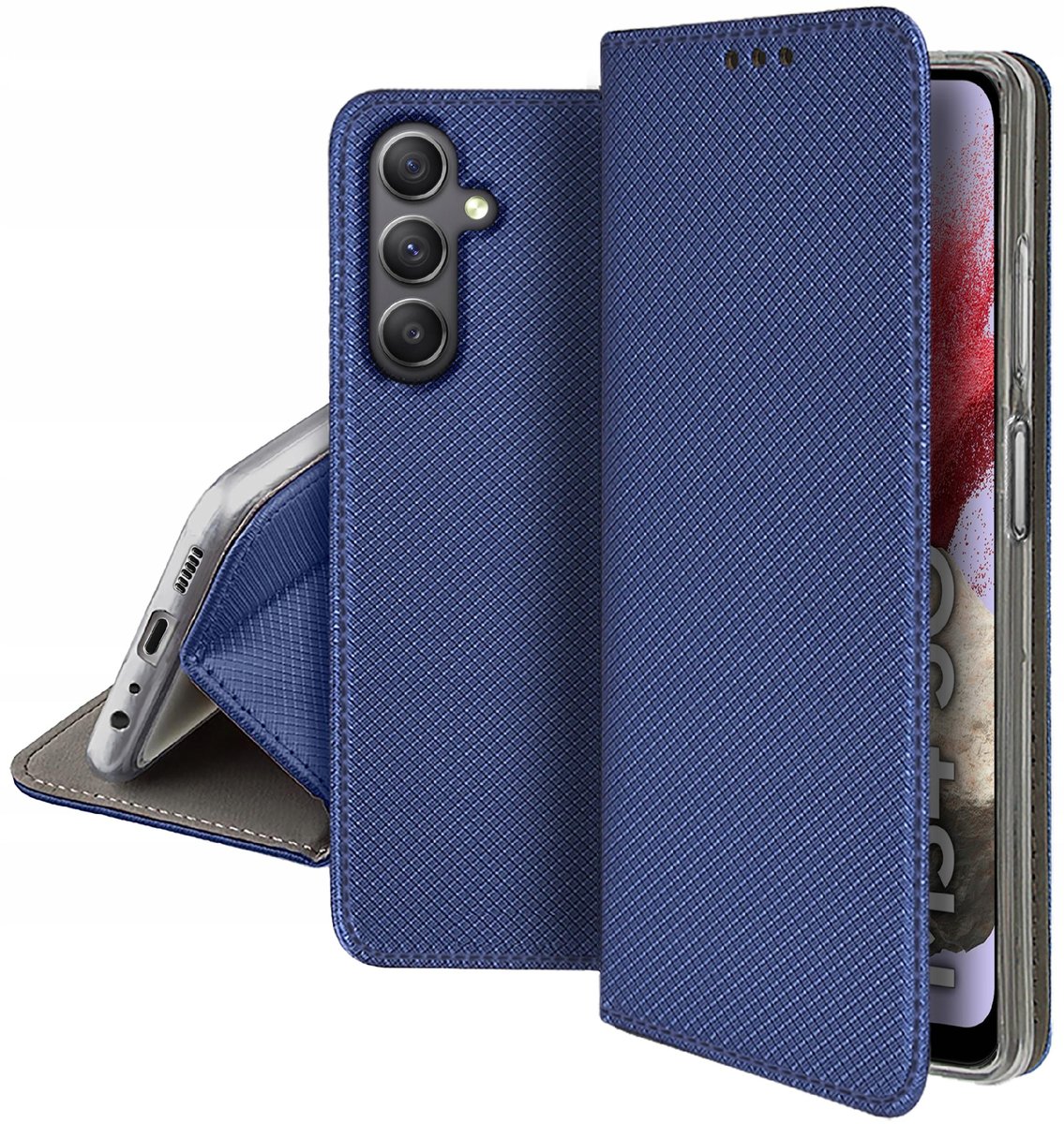 Etui Do Samsung Galaxy M34 5G Smart Magnet Case + Szkło 9H